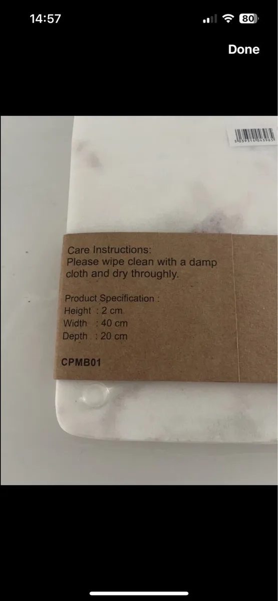 Marble Chopping Board - Brand New - Image 3