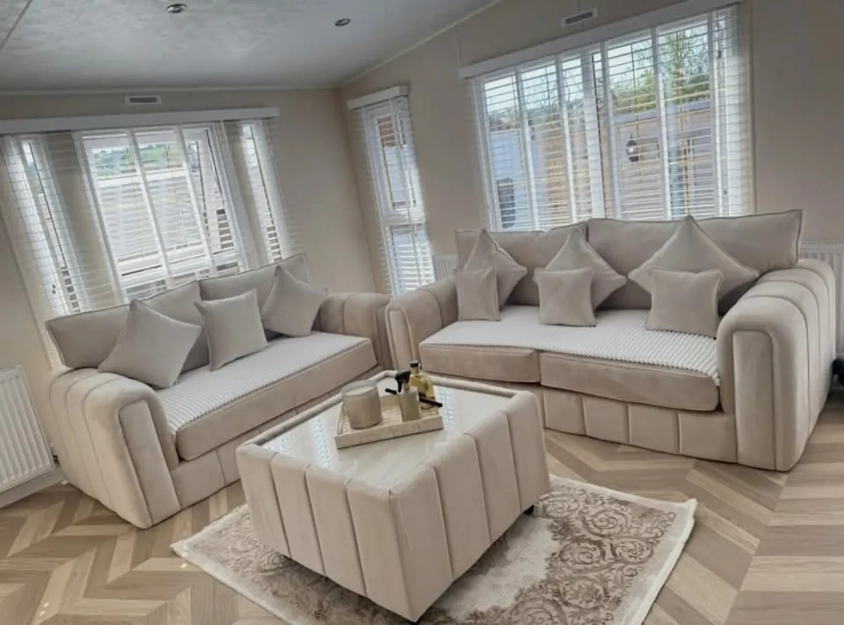 Milano Fullback Cushions Sofa + Coffee Table - Image 1