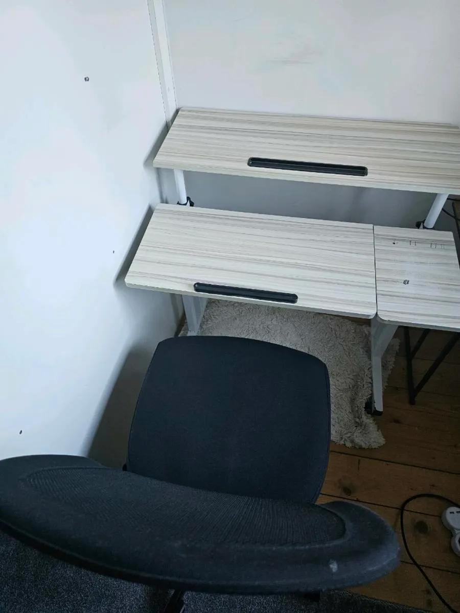 Adjustable desk and chair - Image 2
