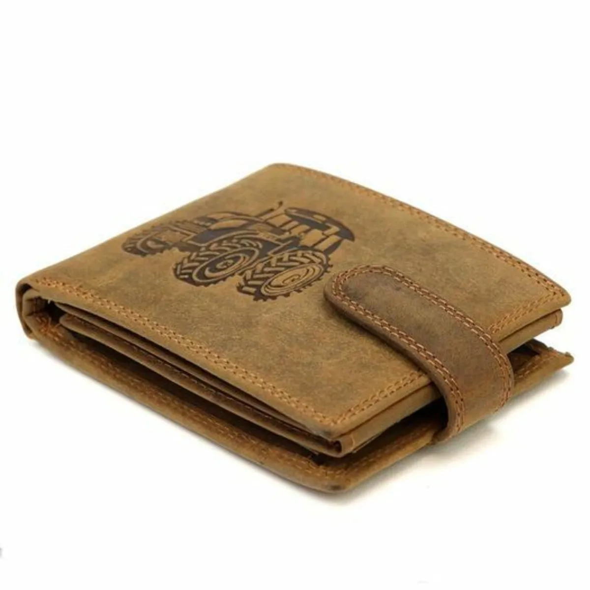 Nordee Man Leather Wallet Brown Truck, Tractor - Image 3