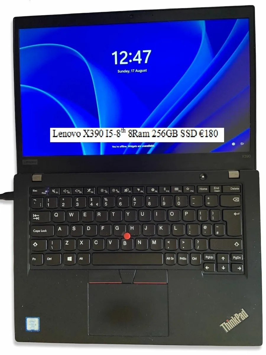 Lenovo X390 i5-8365U 8GB Ram 256nvme SSD - Image 1