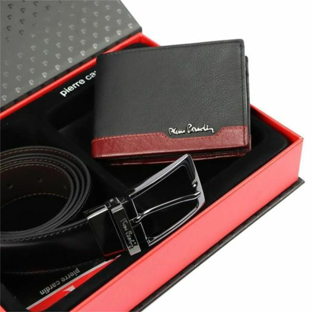 Leather Wallet with Belt Gift Set Pierrec Cardin Z - Image 3