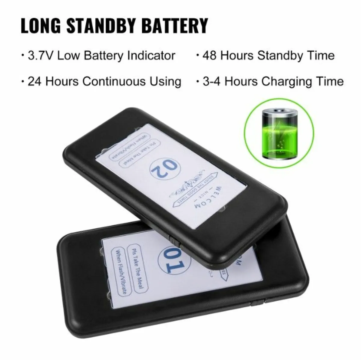 16PCS Wireless Restaurant Pagers Coasters Paging - Image 3