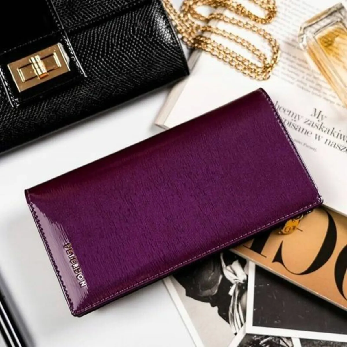 Peterson Genuine Leather Women Wallet/Purse Violet - Image 2