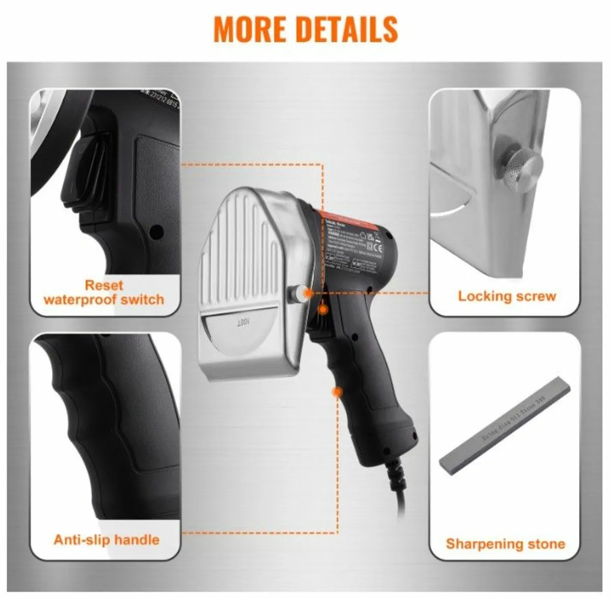 Electric Wired Turkish Barbecue Knife+2 Wavy Blade - Image 2