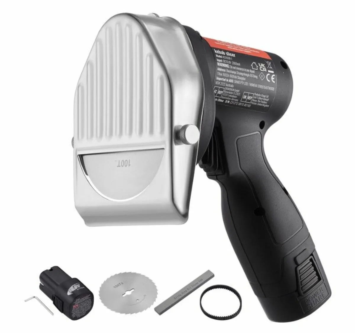 Electric Wireless Turkish BBQ Knife +2 Wavy Blades - Image 1