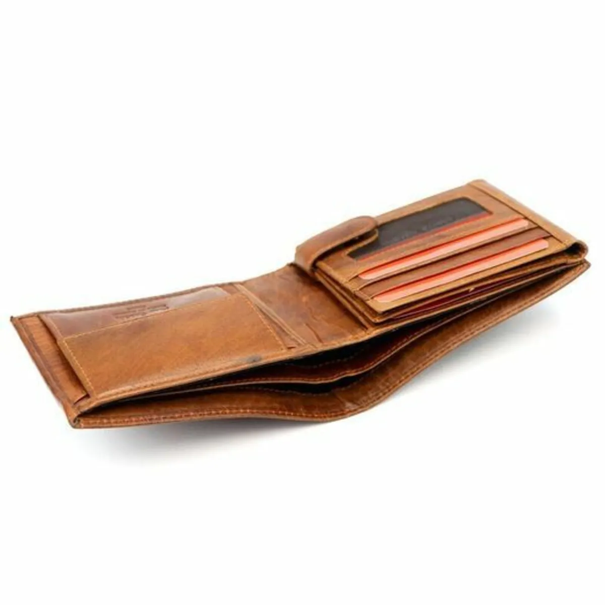 Pierre Cardin Unique Leather Wallet for Men Carmel - Image 3