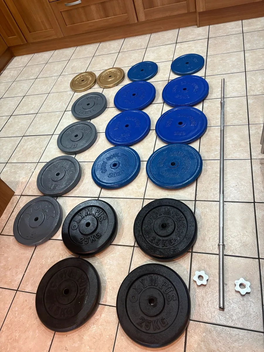 HEAVY  1 INCH STANDARD METAL WEIGHT PLATES! - Image 1