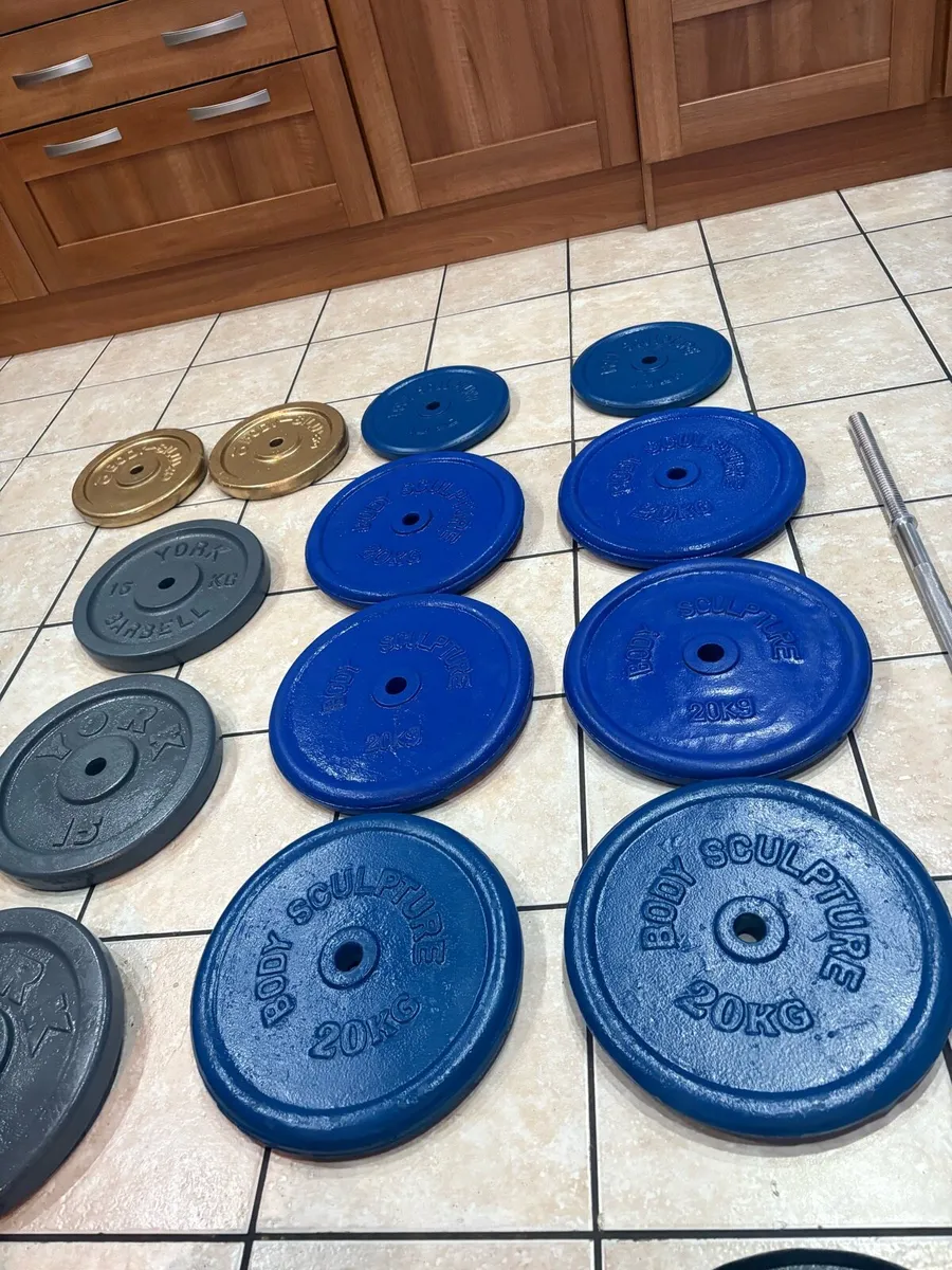 HEAVY  1 INCH STANDARD METAL WEIGHT PLATES! - Image 4