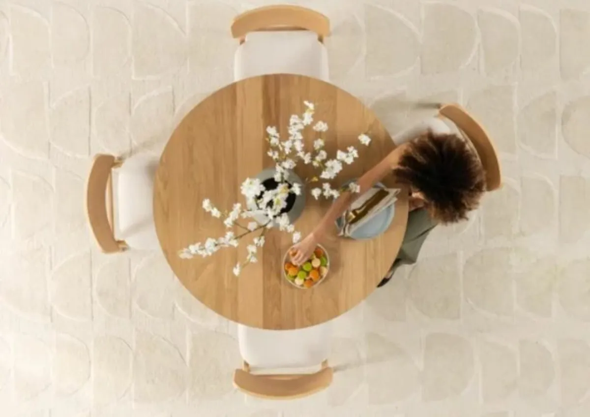 Round Dining Set Scandinavian Oak cash on delivery - Image 3