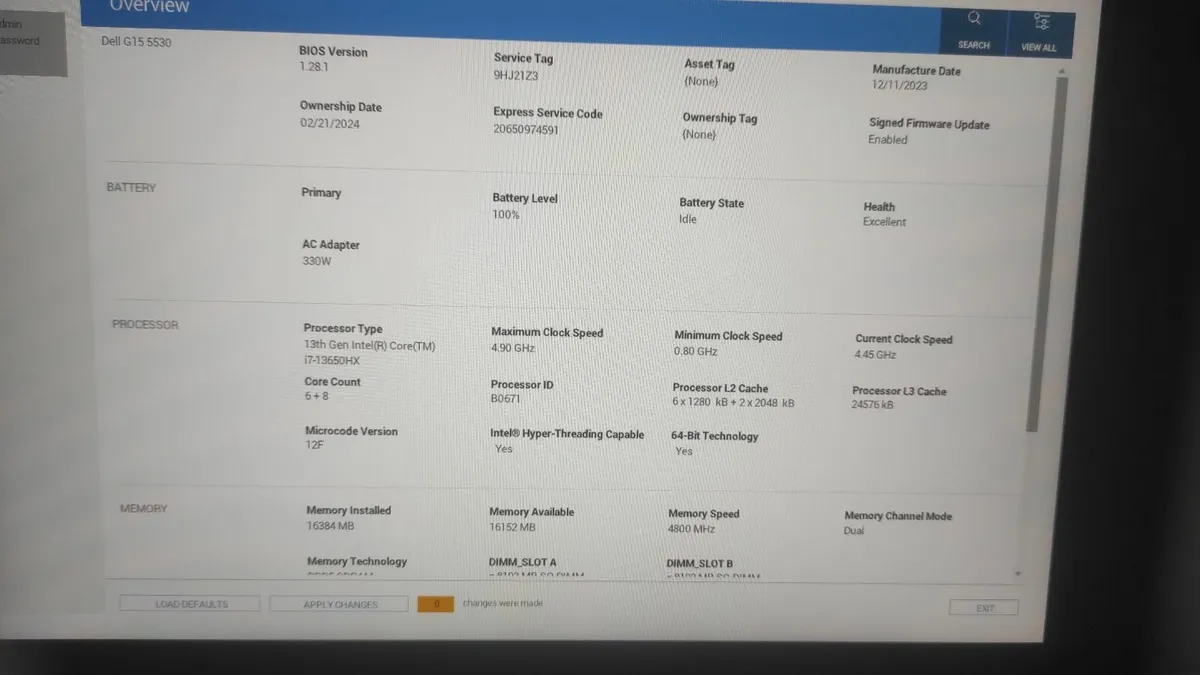 Dell G15 5530 i7-13650HX RTX 4060 16GB 512GB SSD - Image 2