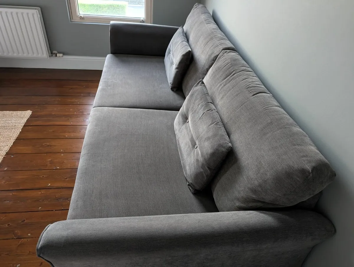 Couch – 3 Seater Grey - Image 3
