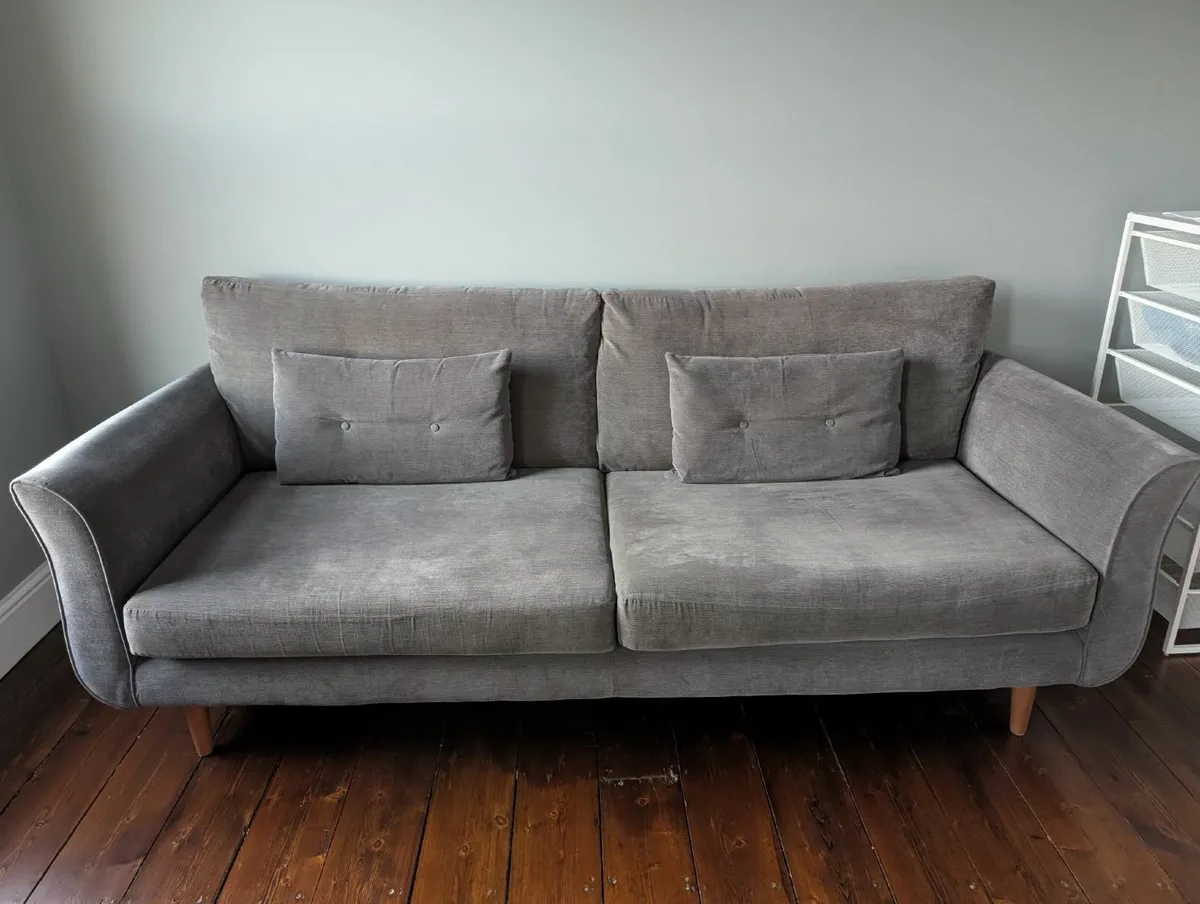 Couch – 3 Seater Grey - Image 4