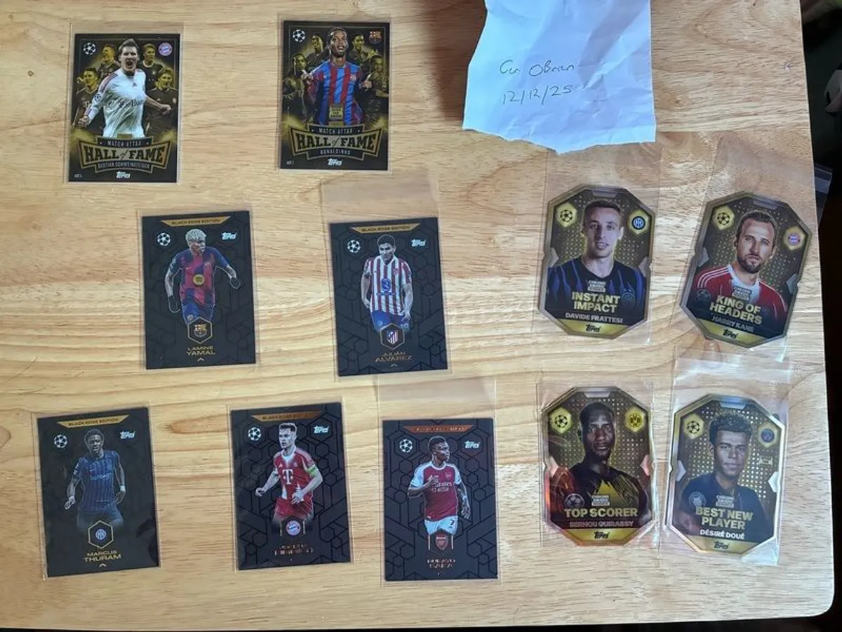 Massive Topps Match Attax 24/25 Collection - 6 Complete Sets, HOF, Black Edge & Duplicates Job Lot - Image 1