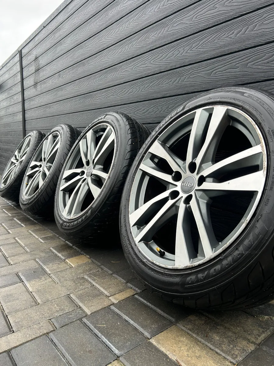 19” GENUINE AUDI A6 S-LINE ALLOY WHEELS & TYRES - Image 1
