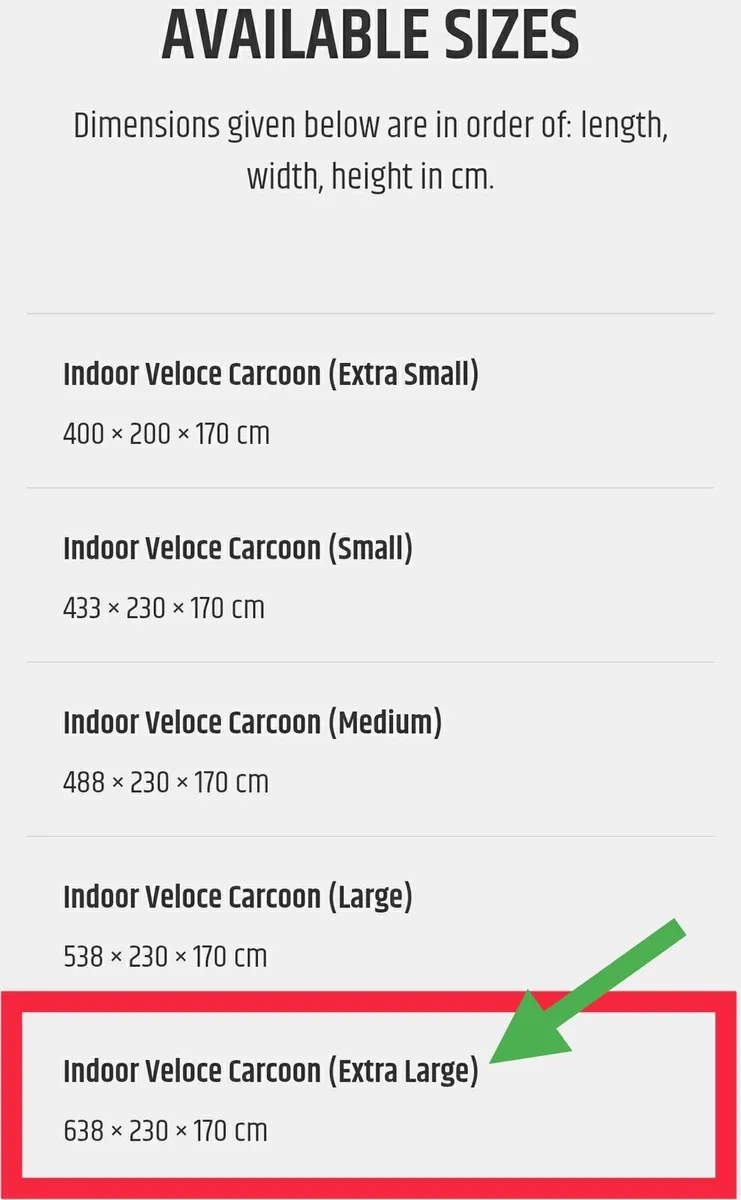 Carcoon veloce (Extra large) for sale ! - Image 2