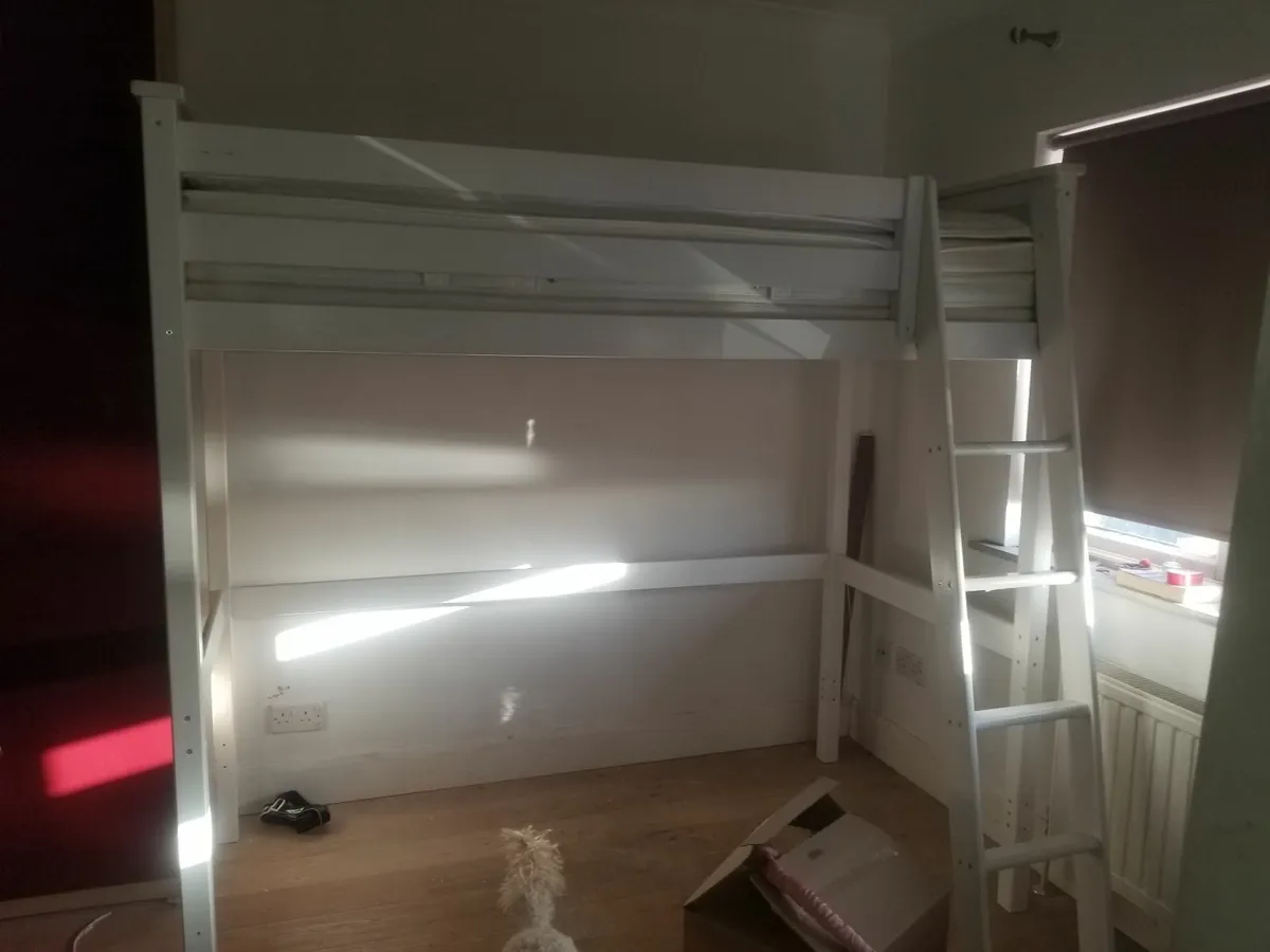 White wooden Loft Bed - Image 1