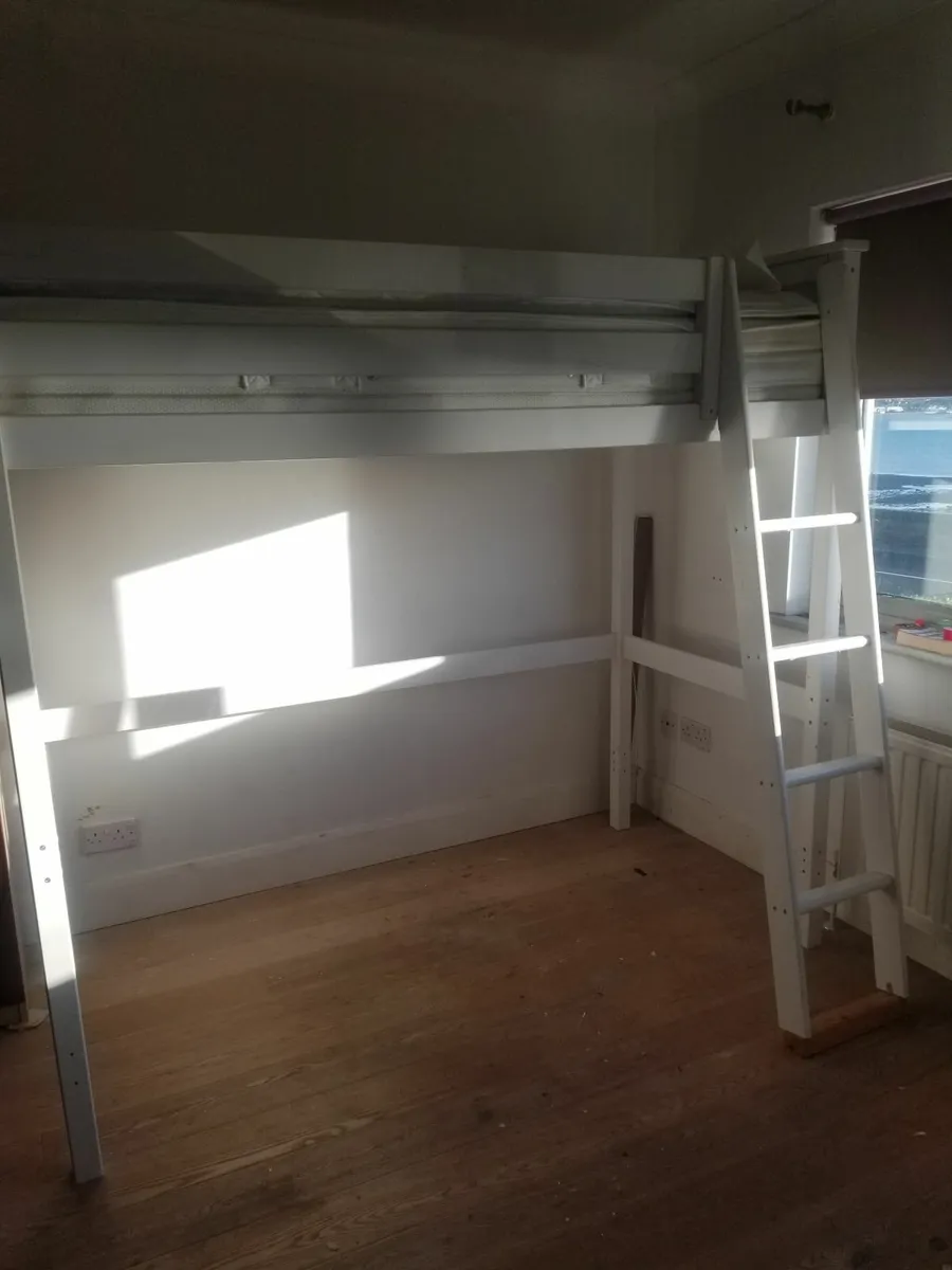 White wooden Loft Bed - Image 4