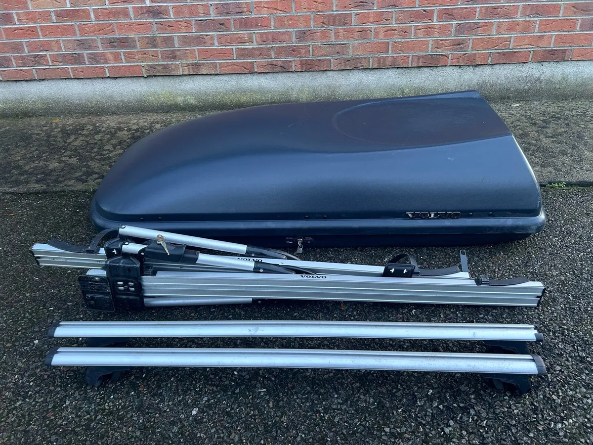 Genuine Volvo Roof Box + Load Bars + Bike Holder - Image 2