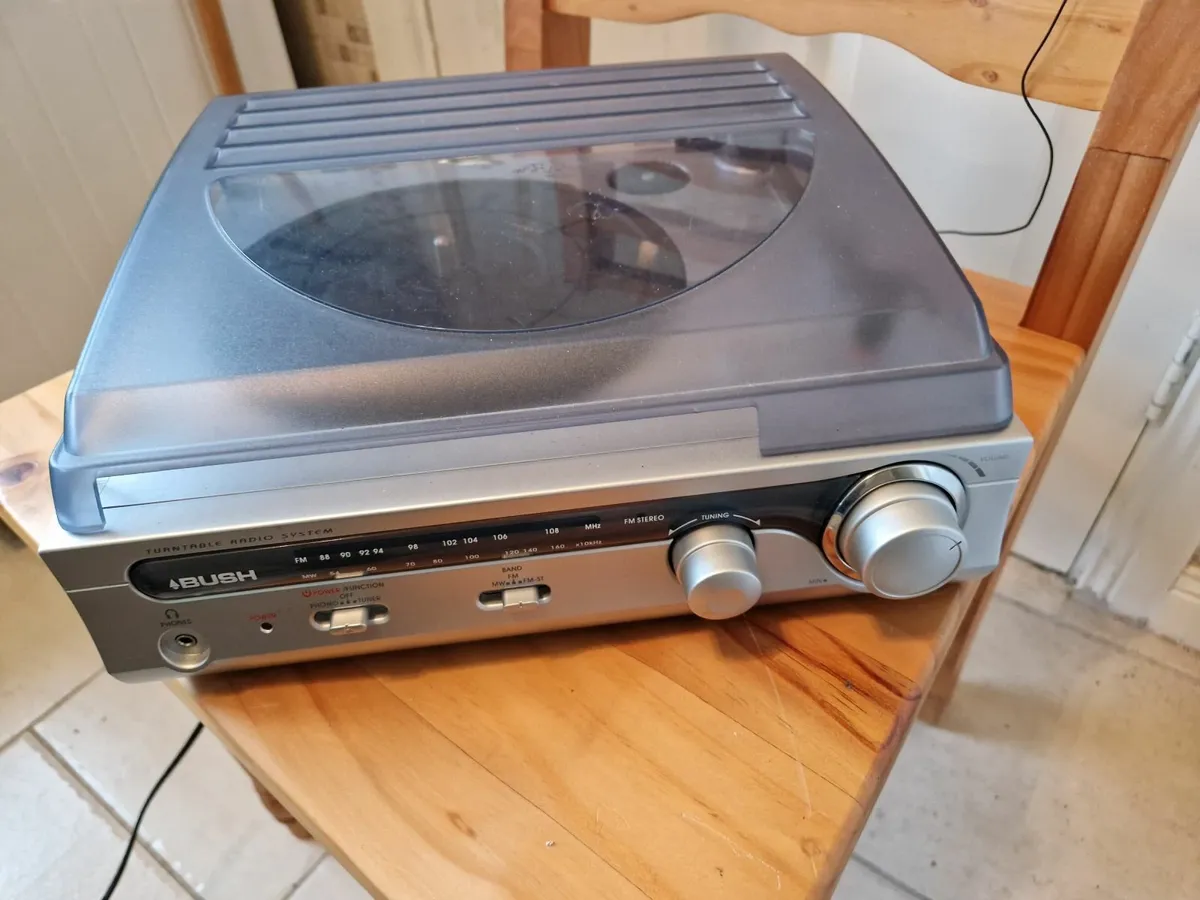 BUSH Turntable Record Player Stereo Radio System - Image 1
