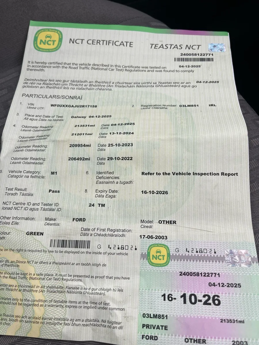 Fusion 1.4 Petrol just Ncted - Image 2