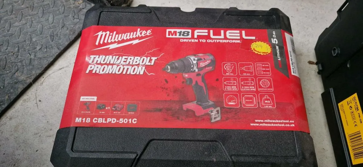 18v Milwaukee Drill set - Image 1