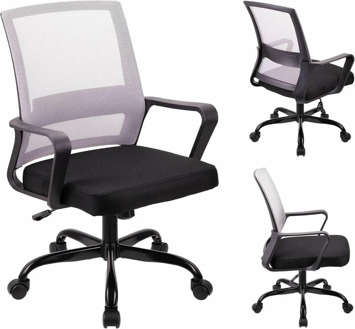 Adjustable office chair ergonomic mesh swivel - Image 1