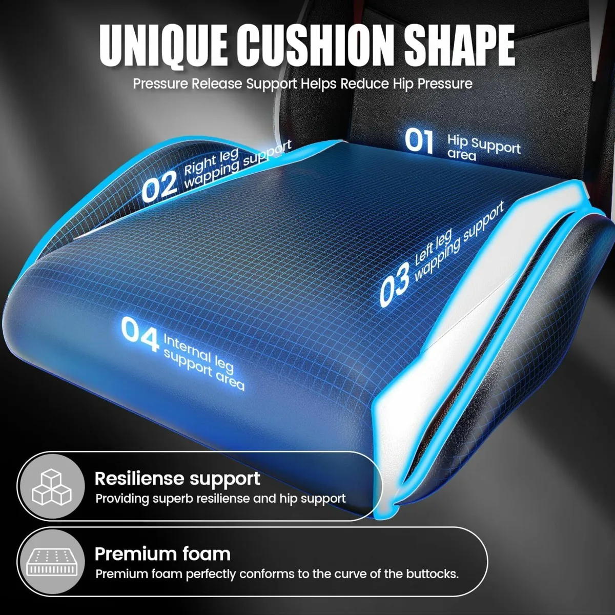 Gaming Chair Office Desk Chair Swivel Ergonomic - Image 3