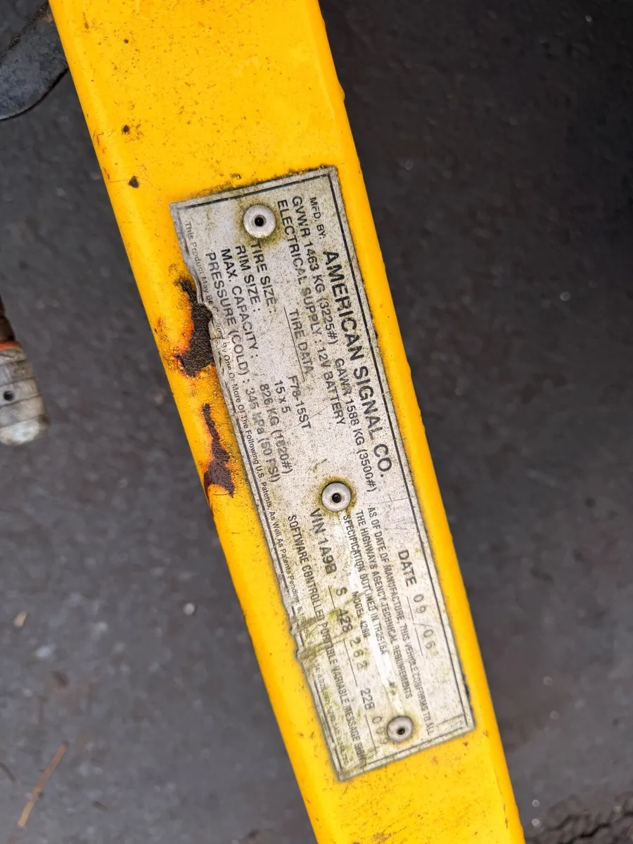 LED roadworks trailer sign - Image 3