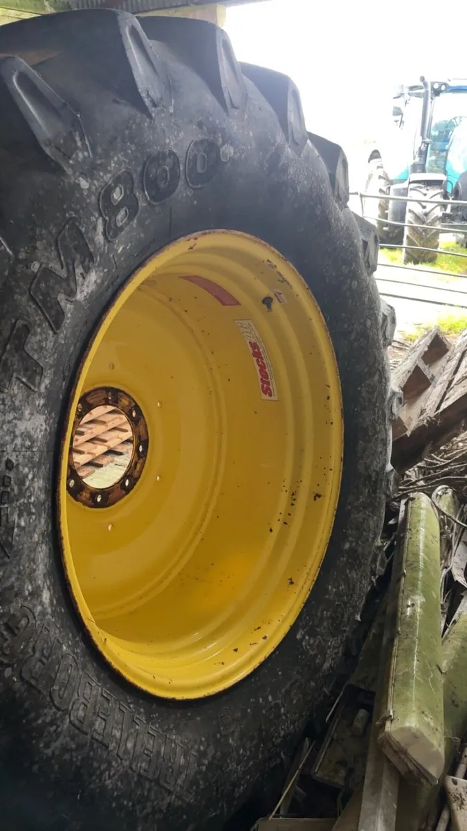 710 tyres on John Deere rims - Image 1