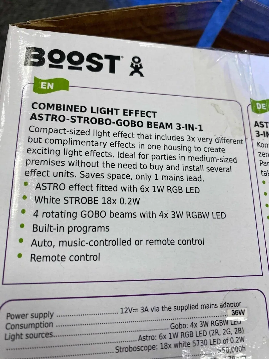 Combined LED Light Effect Beam Projector NEW - Image 4