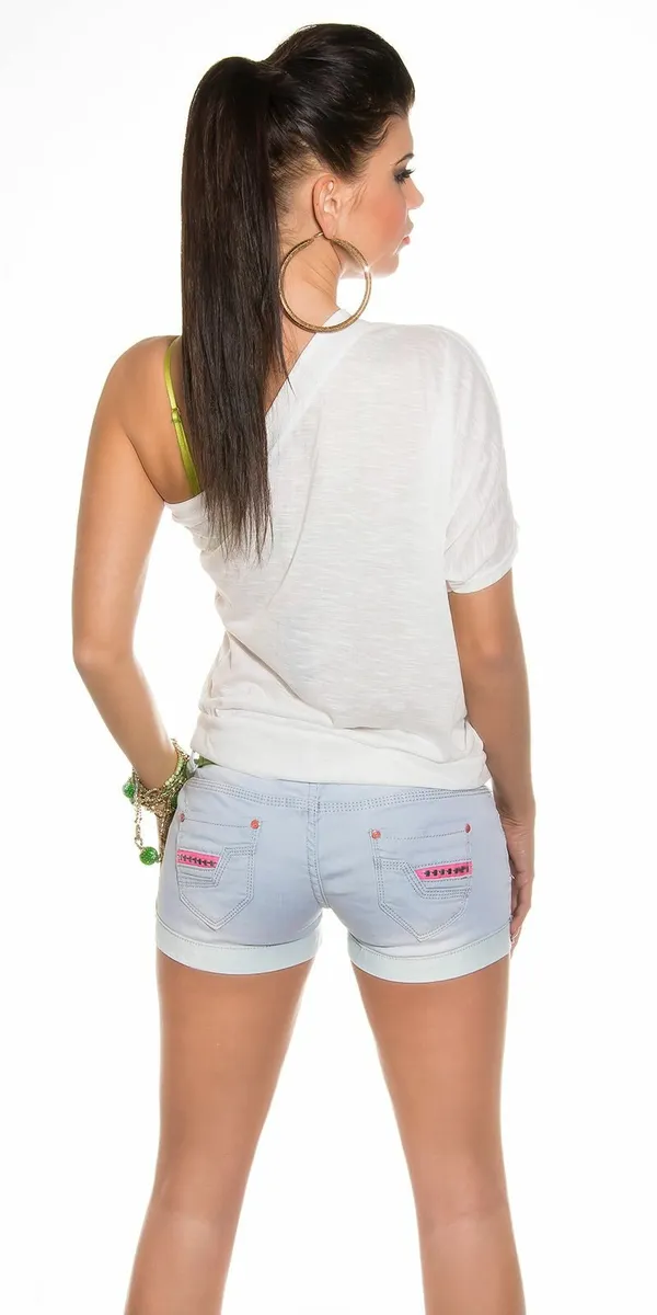 One_shoulder_Shirt__Color_WHITE_Size_fits 10/12/14 - Image 3