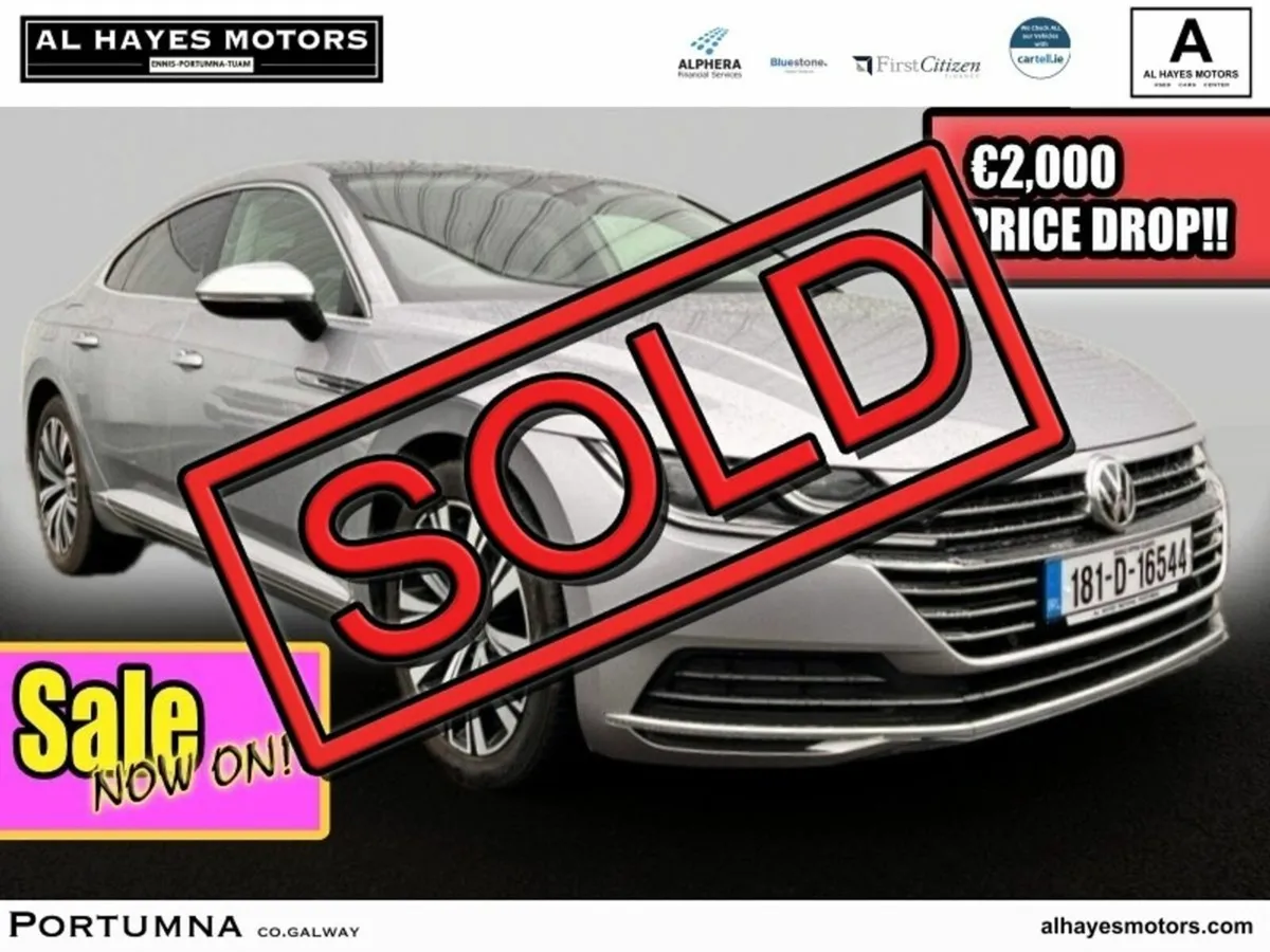 Volkswagen Arteon SOLD SOLD ELEGANCE 2.0TDI 150HP - Image 1