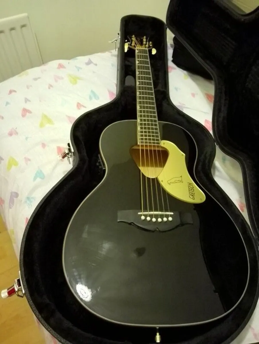 Fabulous Gretsch Guitar G5021E Ran. Peng. Parlor Black Guitar - Image 1