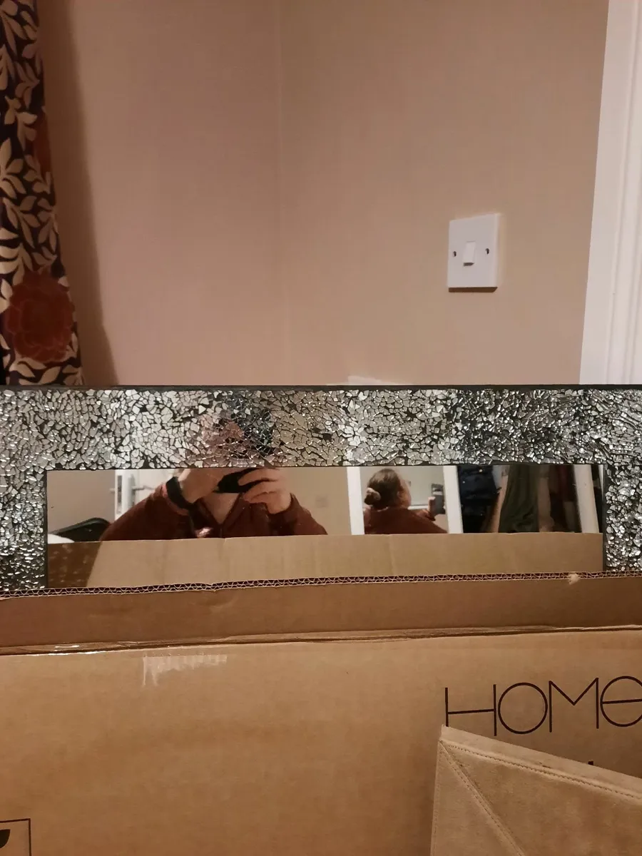 Gorgeous silver surround mirror- New - Image 2
