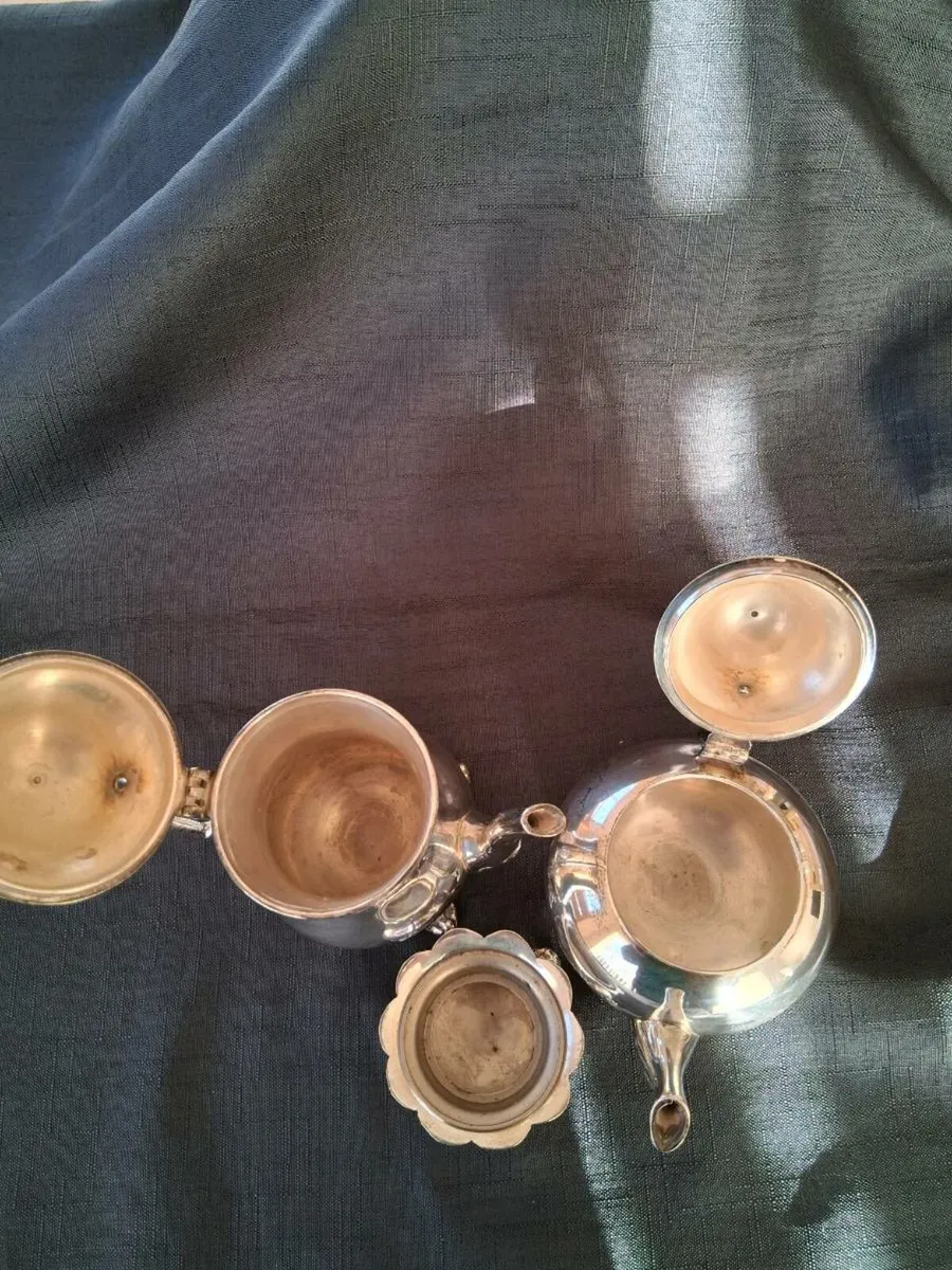 Silver Plated Tea Set - Image 4