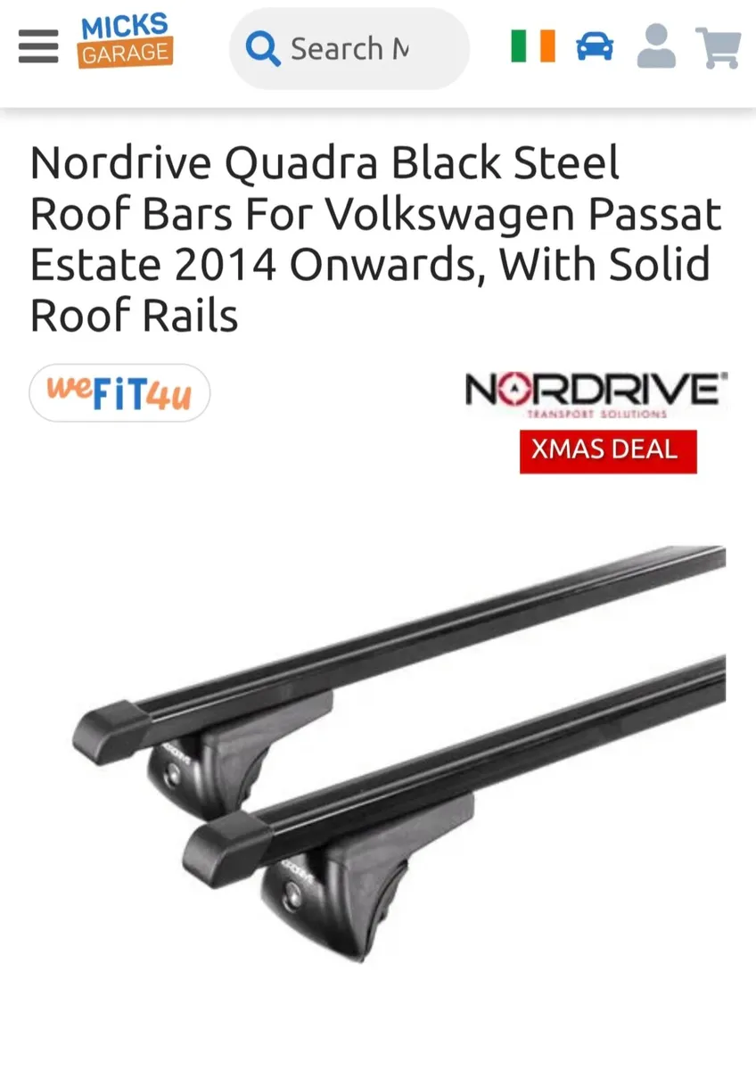 VW Passat Estate Roof Bars - Image 4
