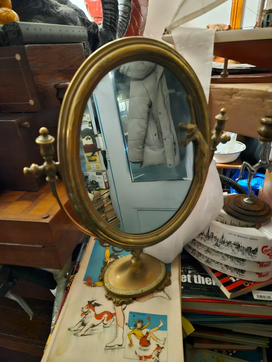 Vintage Antique Art Nouveau Mirror - Image 1