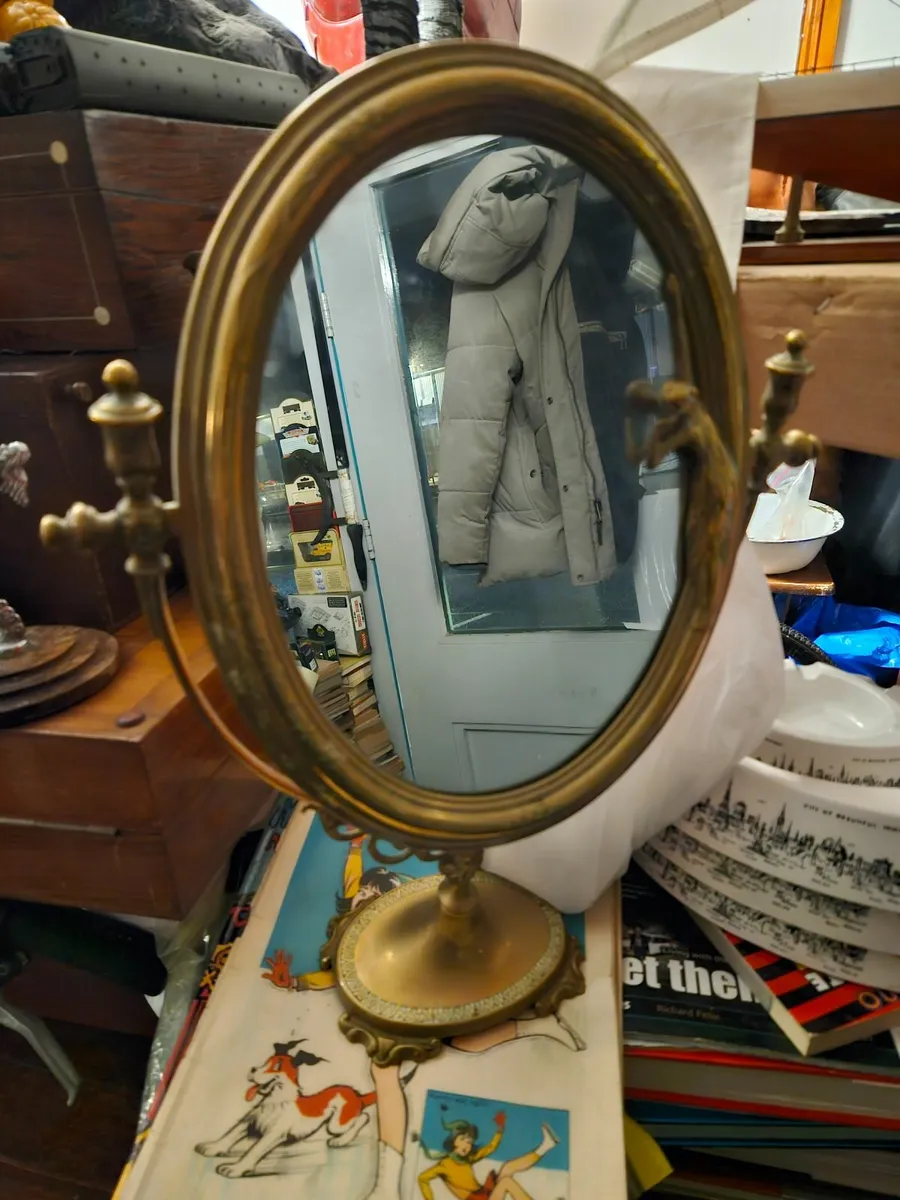 Vintage Antique Art Nouveau Mirror - Image 3