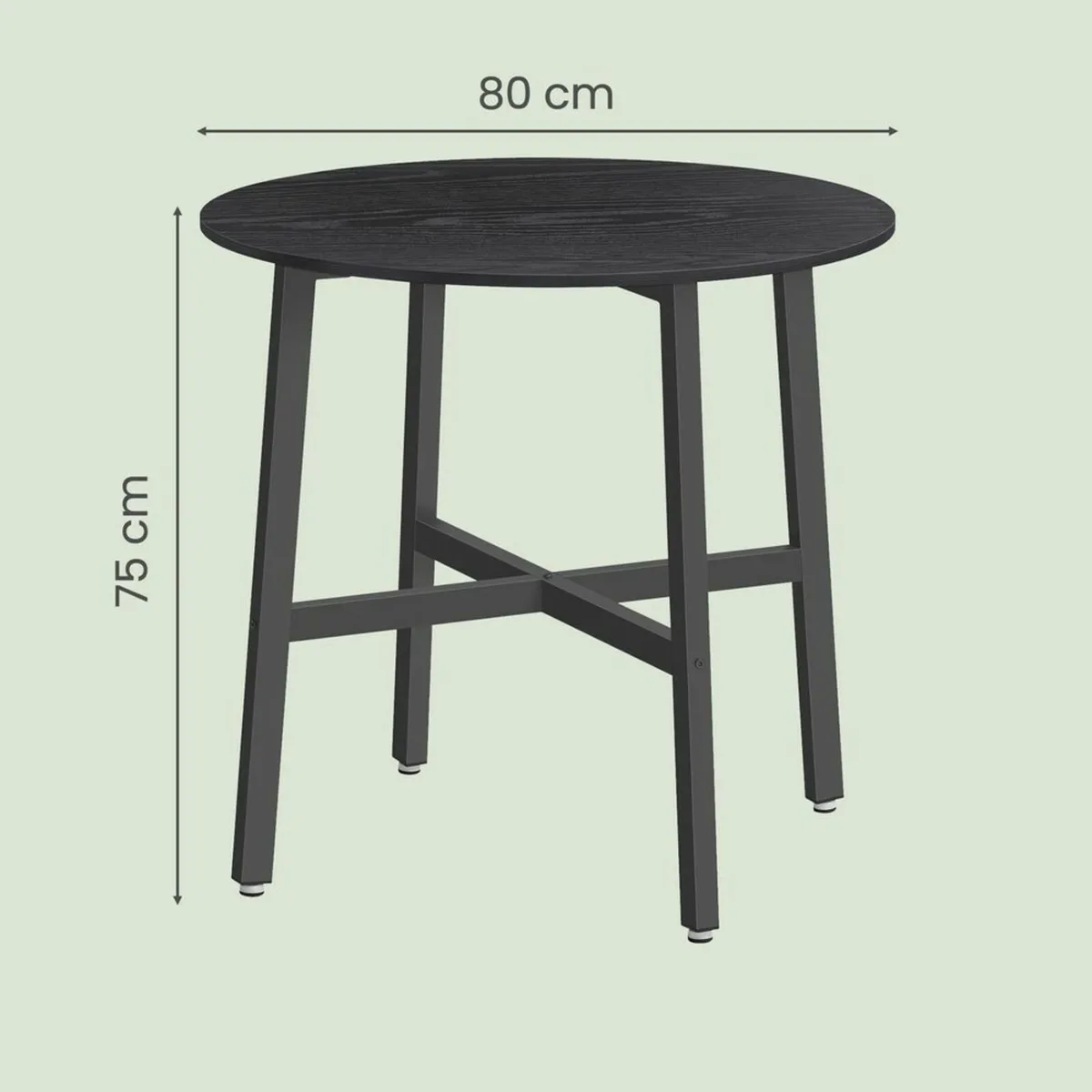 Dining table round wooden - Image 3