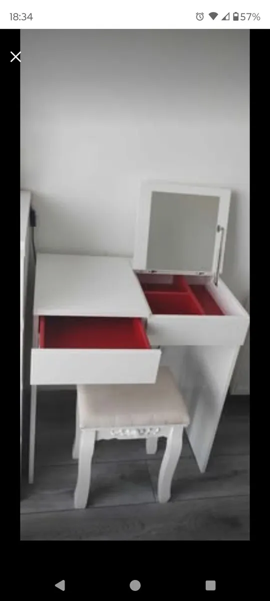 Dressing table with stool - Image 2