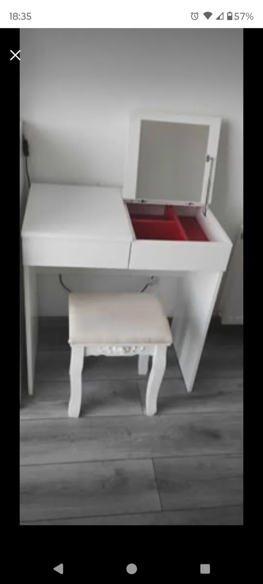 Dressing table with stool - Image 3