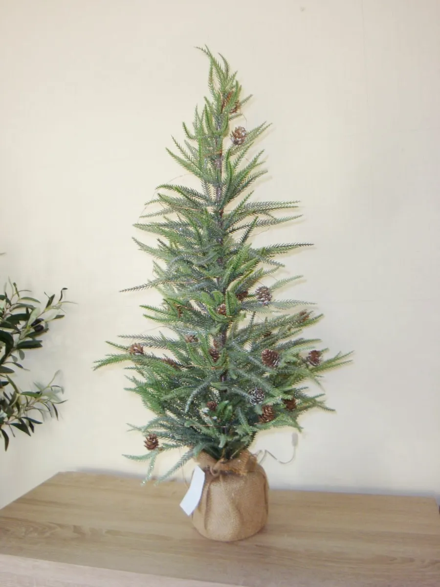 Table top tree with pinecones H85 - Image 1