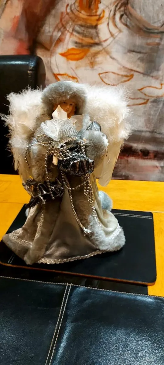 Vintage  Christmas  Tree  Top  Angel. - Image 4