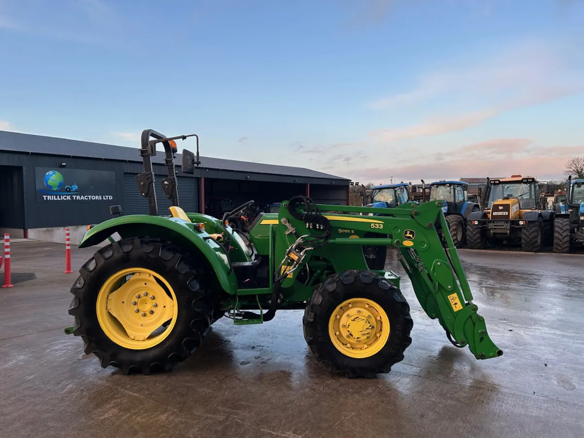2012 John Deere 5055E C/W JD 533 Power Loader - Image 1