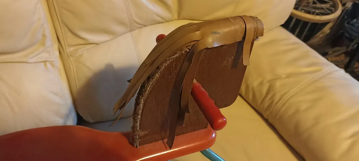 Vintage Low Tubular Steel Rocking Horse - Image 4