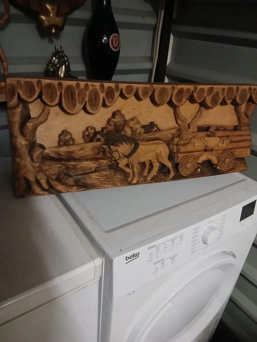 Hand Carved Wooden sign