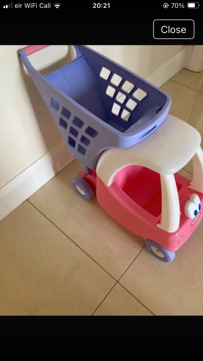 Girls cosy coupe trolley