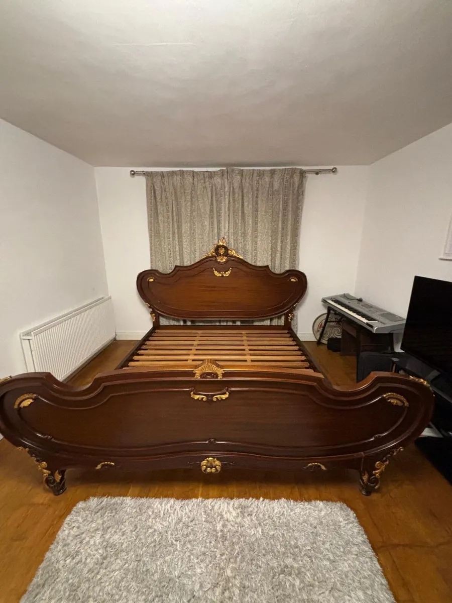 Louis XV style rosewood French Bed - Image 1