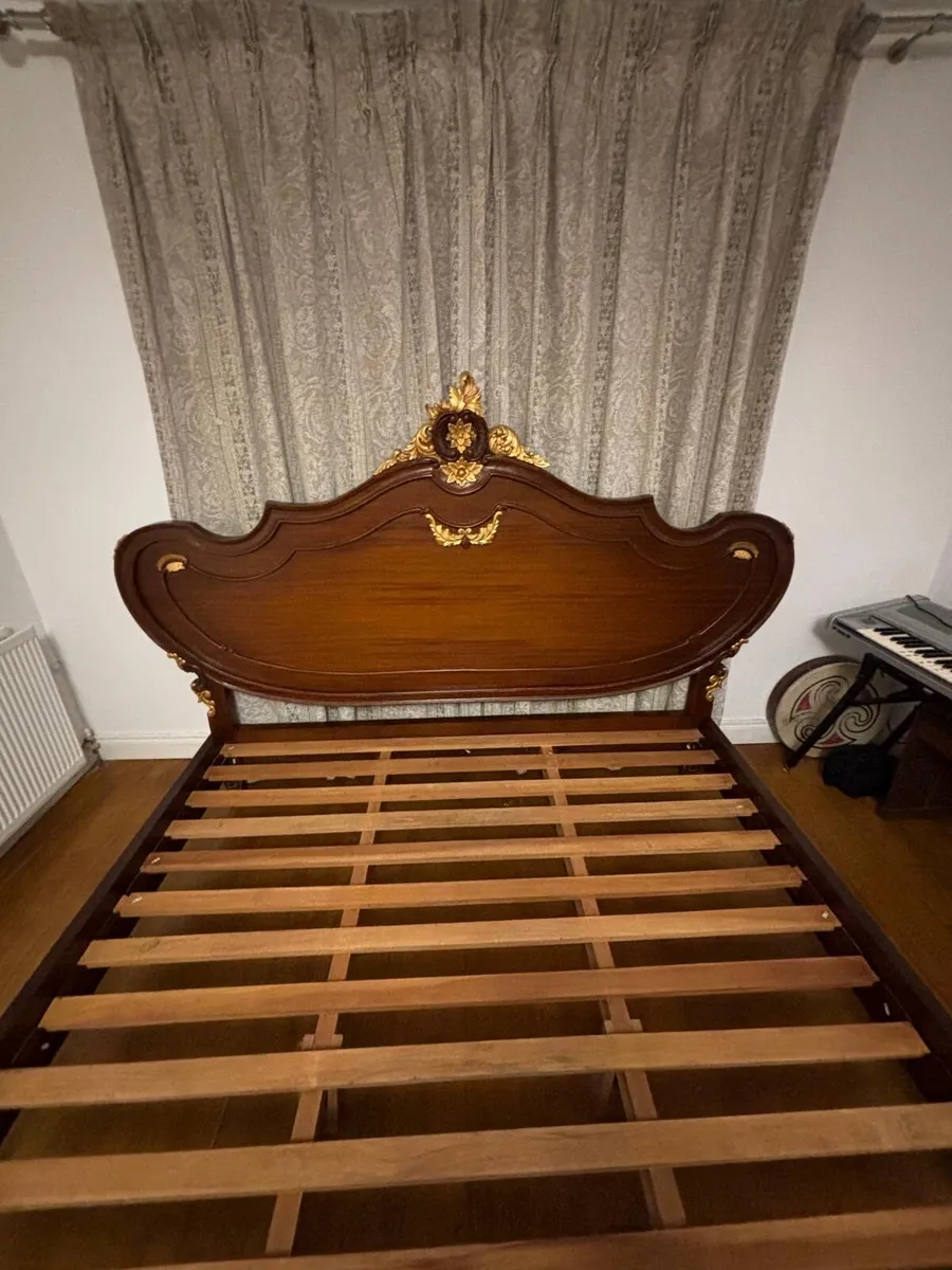 Louis XV style rosewood French Bed - Image 2